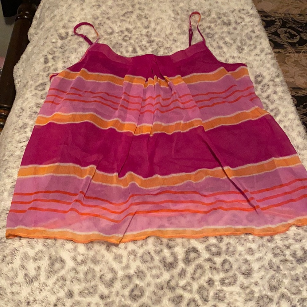 NY&C Striped Spaghetti Strap Tank